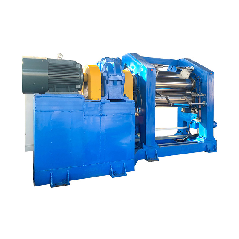 Calandra in gomma a 3 rulli