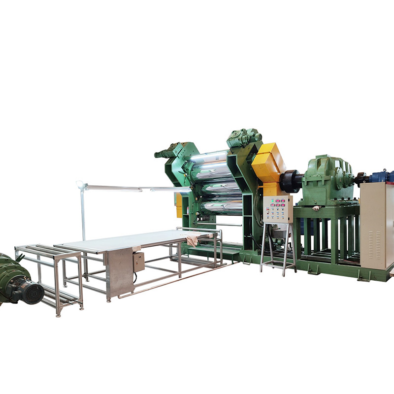 Calandra in gomma a 3 rulli