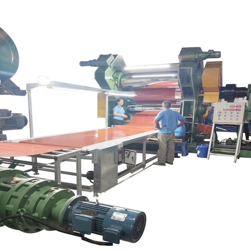 Calandra in gomma a 3 rulli